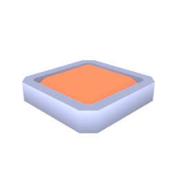 Button Floor Square Small